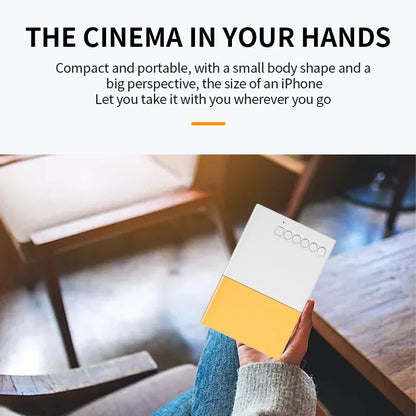 Mini Projector, Supports 1080P HD, HiChip 3101, LED Light Source, Manual Focus, Media Player, Portable Home Projector