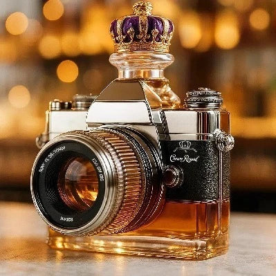 Camera-Shaped Glass Decanter