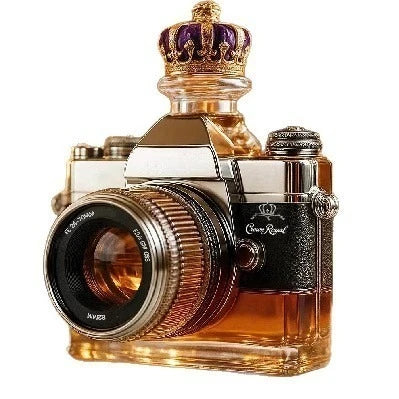 Camera-Shaped Glass Decanter