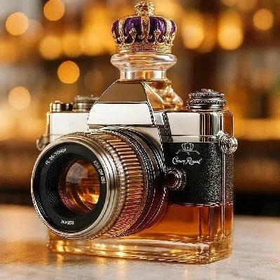 Camera-Shaped Glass Decanter