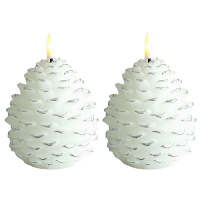 LED Pine Cone Candle - Electronic Flameless Candle